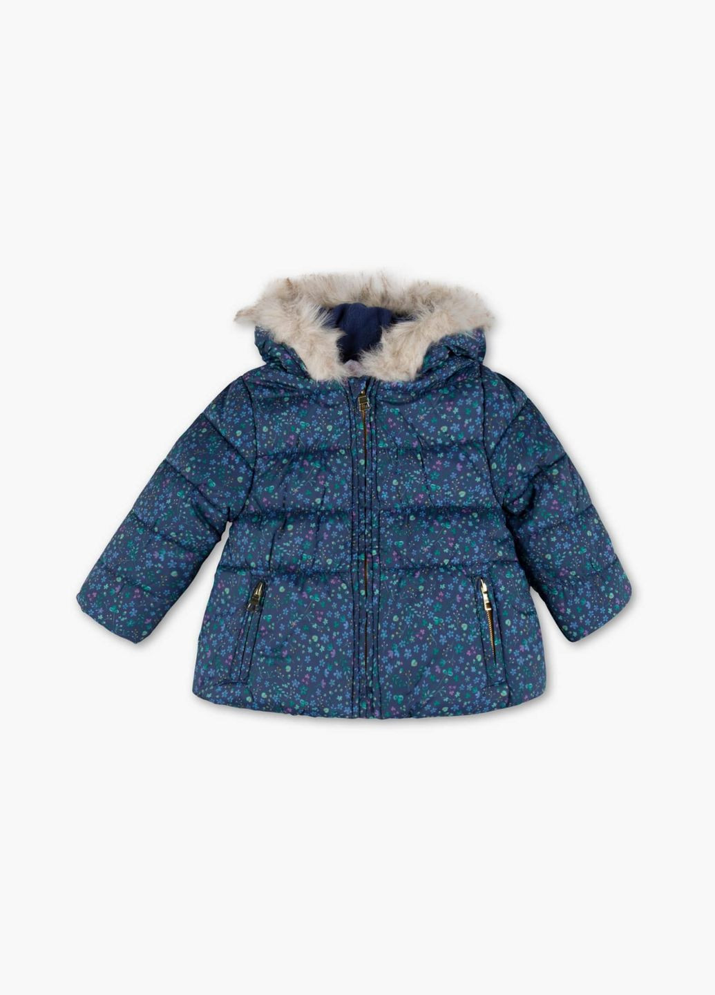 Синяя детская куртка для девочки 92 размер синяя 1047415 C&A