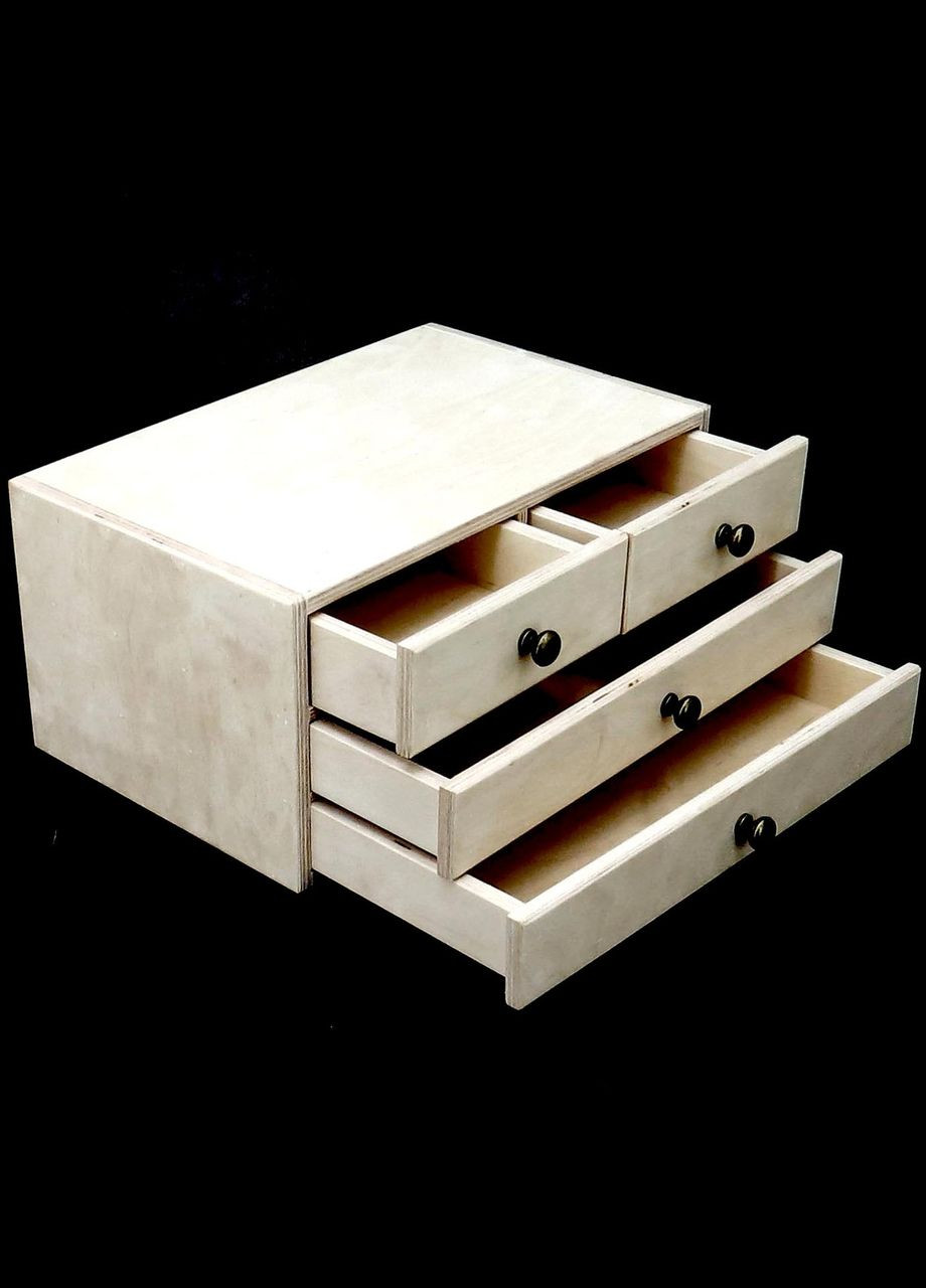 Міні-комод з дерева Кемасі бланже (МНК-008501) No Brand (328226741)