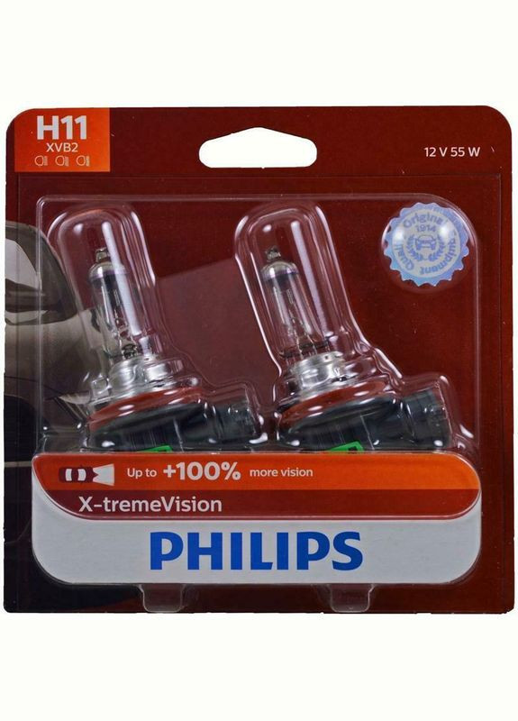 Галогенні лампи для фар H11 XVB2 X-tremeVision Upgrade Philips (292132683)