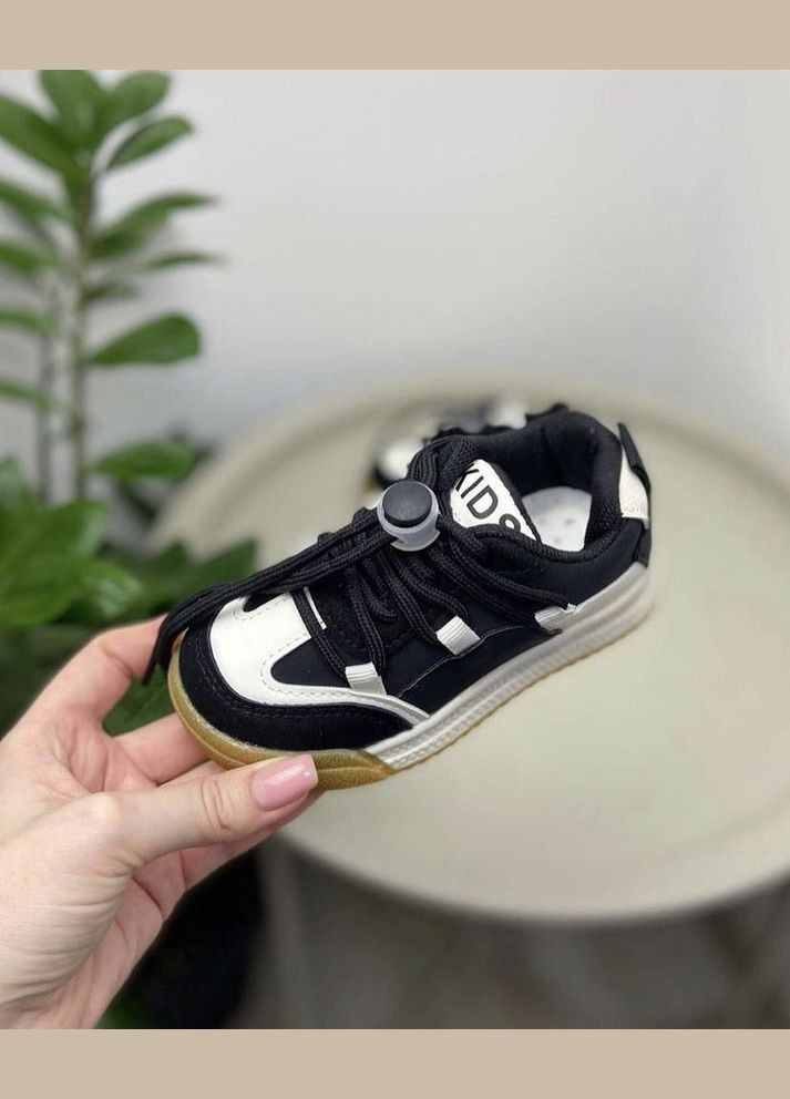 Чорні всесезонні дитячі кросівки чорні 783 No Brand