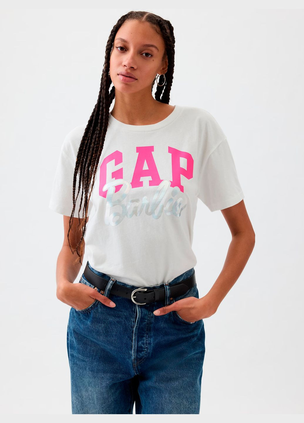 Женская футболка Barbie Белая Gap - (315347727)