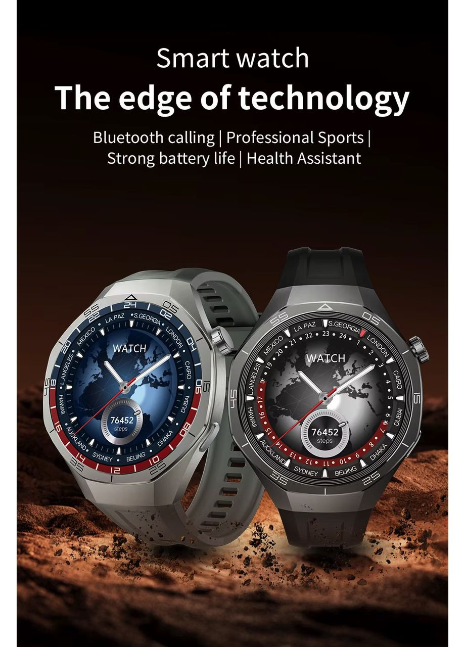 Смарт-годинник SK40 Sport Smart Watch 1.53” AMOLED, Obsidian Black VHG (360771882)