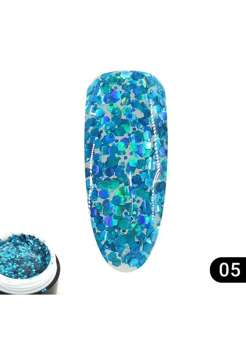 Гліттер гель 5 гр, №05 Global Fashion (352742935)