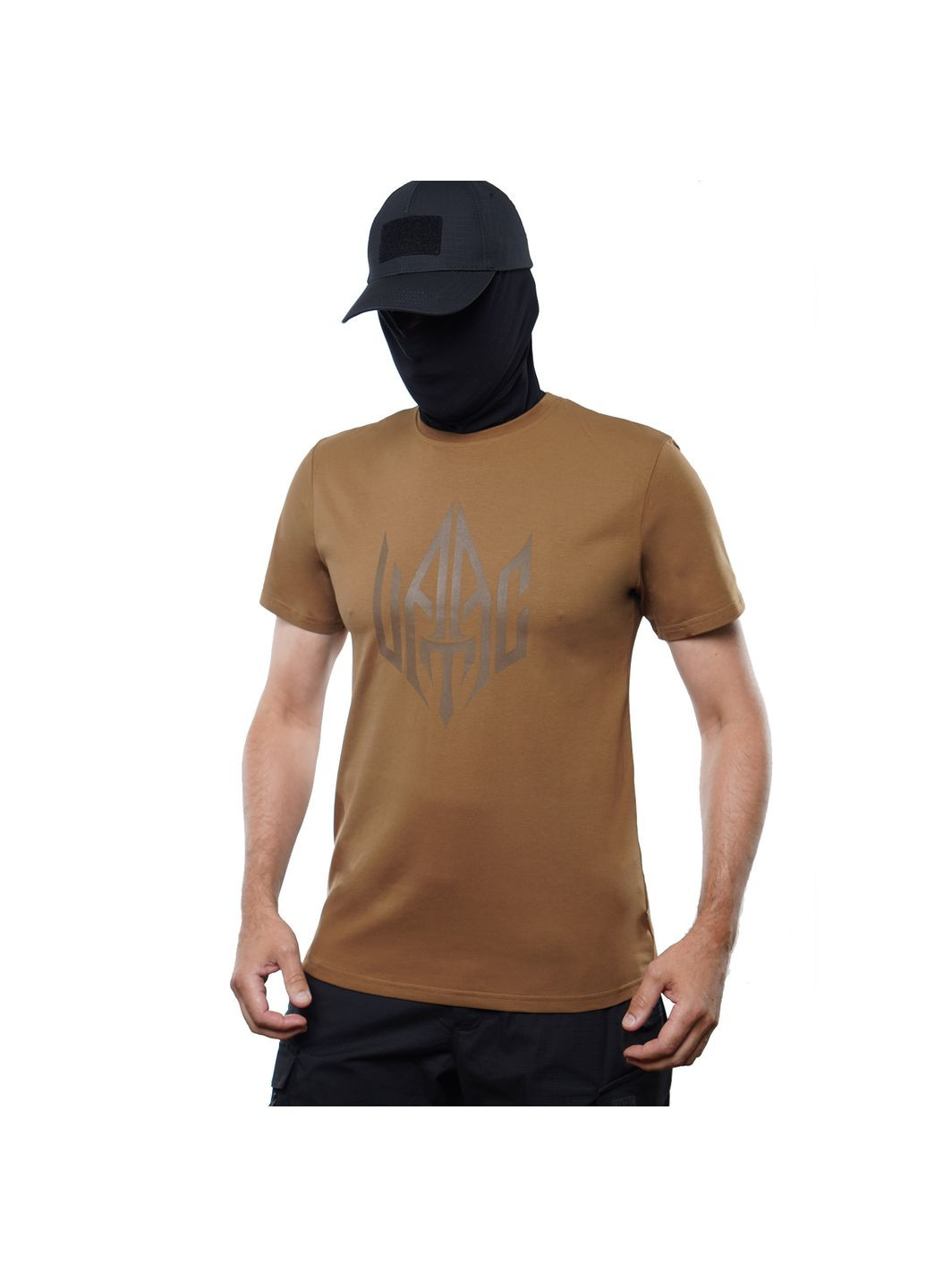 Футболка з великим принтом (тризуб) (Coyote) UATAC (357206954)