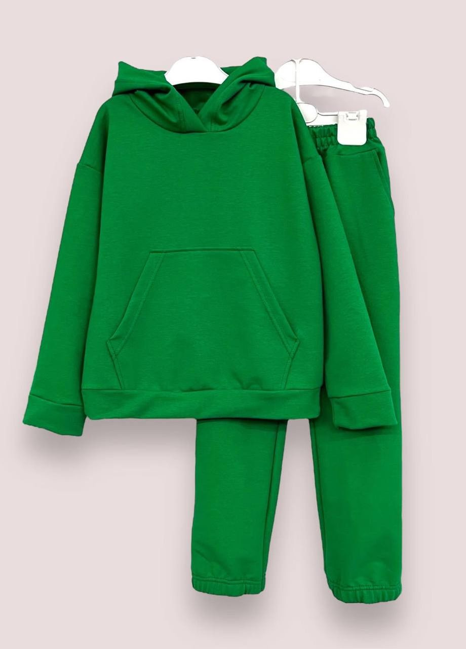 Зелений демісезонний костюм підлітковий для хлопчиків та дівчат No Brand