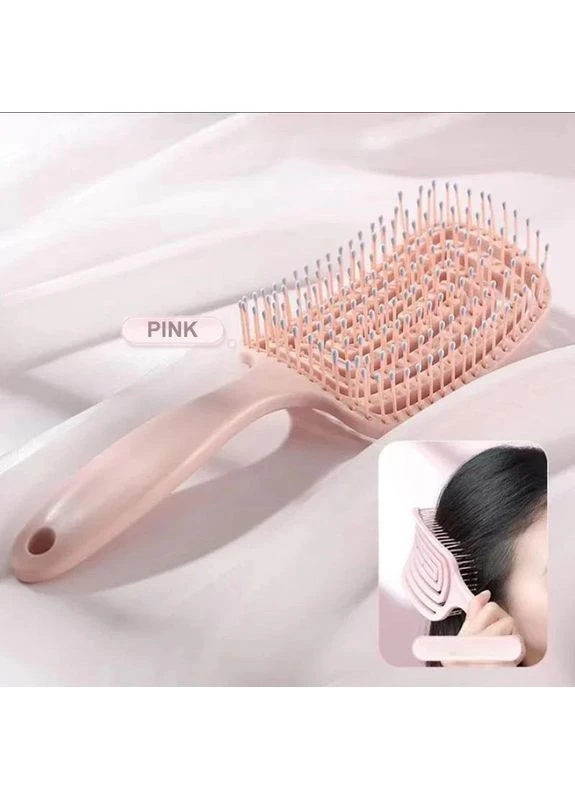 Массажная расческа для волос лабиринт Silicone comb для всех типов волос Good Idea (393547466)