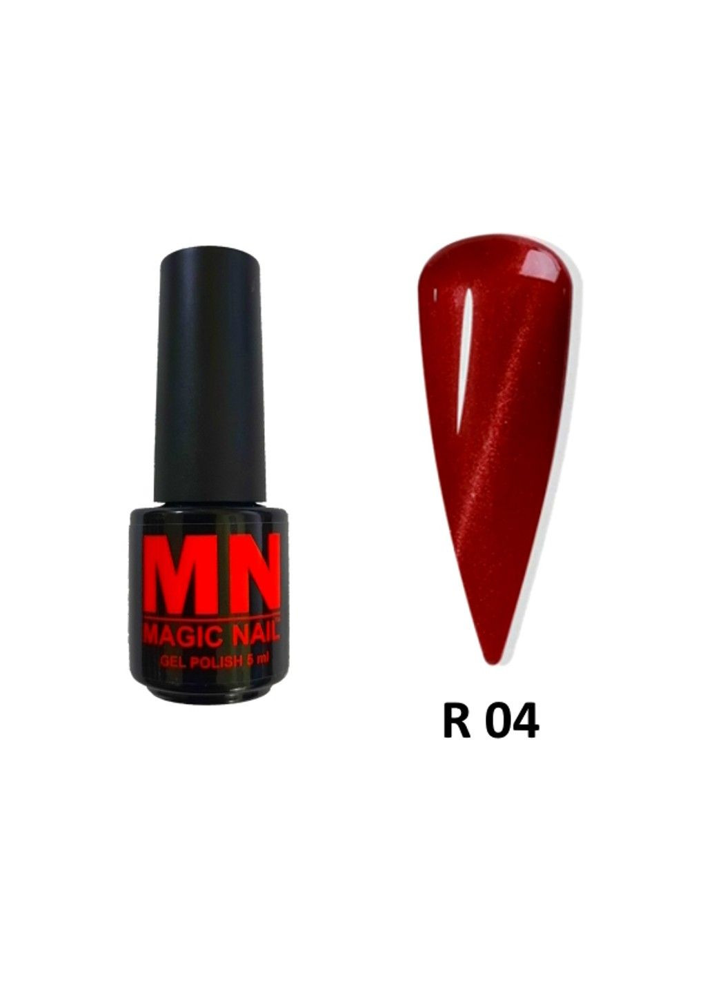 Гель-лак Червоне котяче око Red Cat Eye MagicNail (292733730)