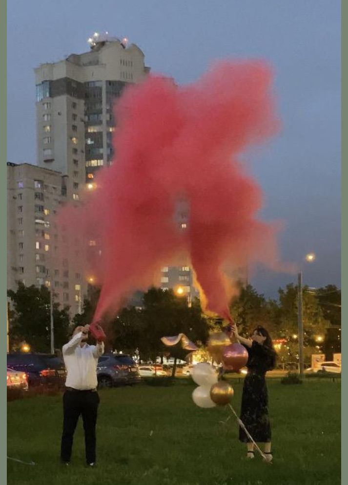 Белый Баллон Гендер Пати 3 кг с Розовой Краской Холи, Gender Party BOY OR GIRL, белый с черной наклейкой 3кг РАНОК (329194586)