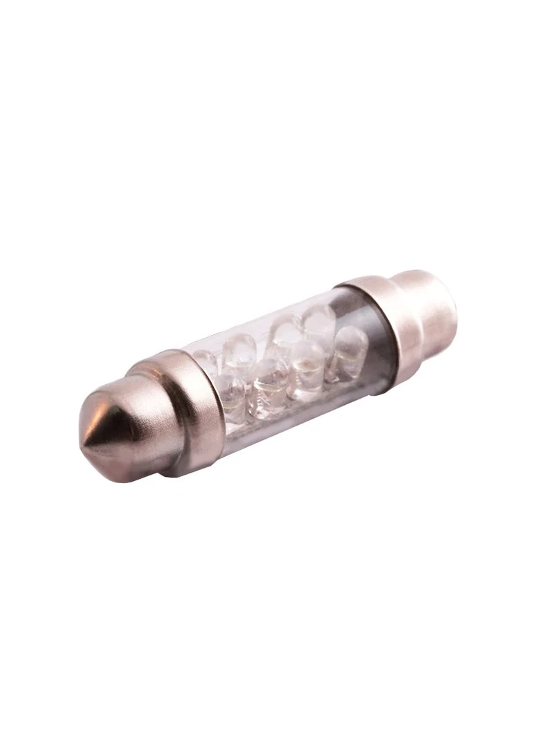 Светодиодная авто лампа S10-41mm-8pcs круглый LED белый 12V LEDUA (323473083)