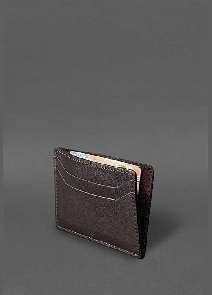 Кожаный кард-кейс (кошелек) 10.0, коричневый (A-031895) BlankNote (340462083)