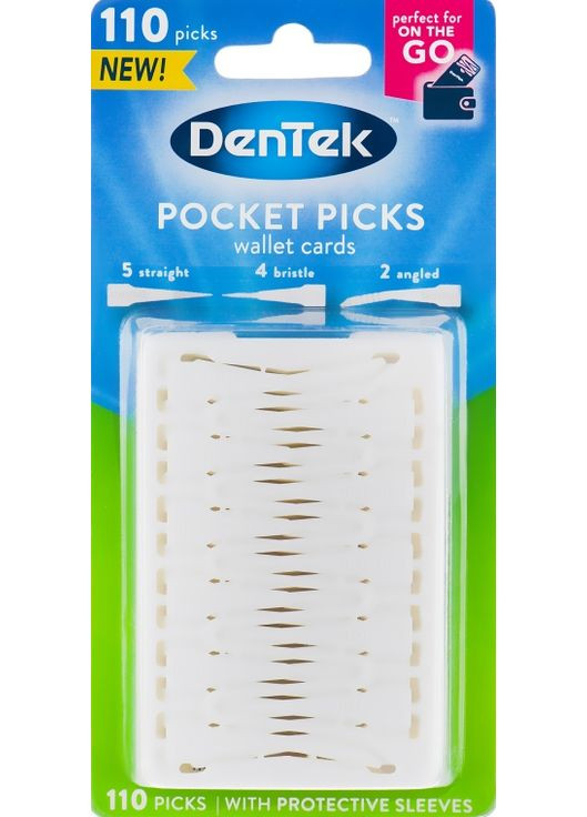 Зубочистки кишенькові Pocket Picks 110шт (617837-53675) DenTek (368620607)