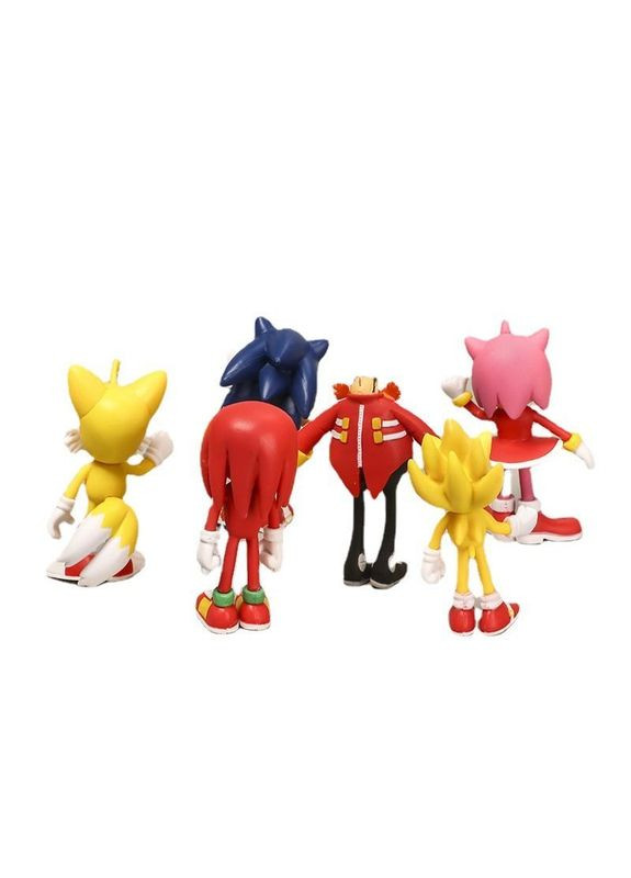 Супер Соник фигурки Super Sonic набор фигурок детские игрушки 6 шт Shantou (280257987)