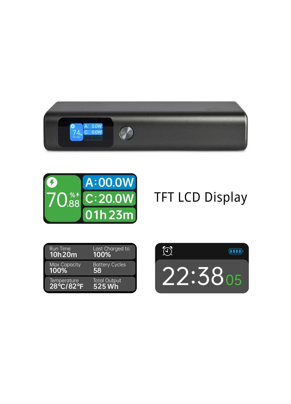 Повербанк VPB-323 130W PD100W Display 20000 mAh (VPB-323-B) Videx (365623592)