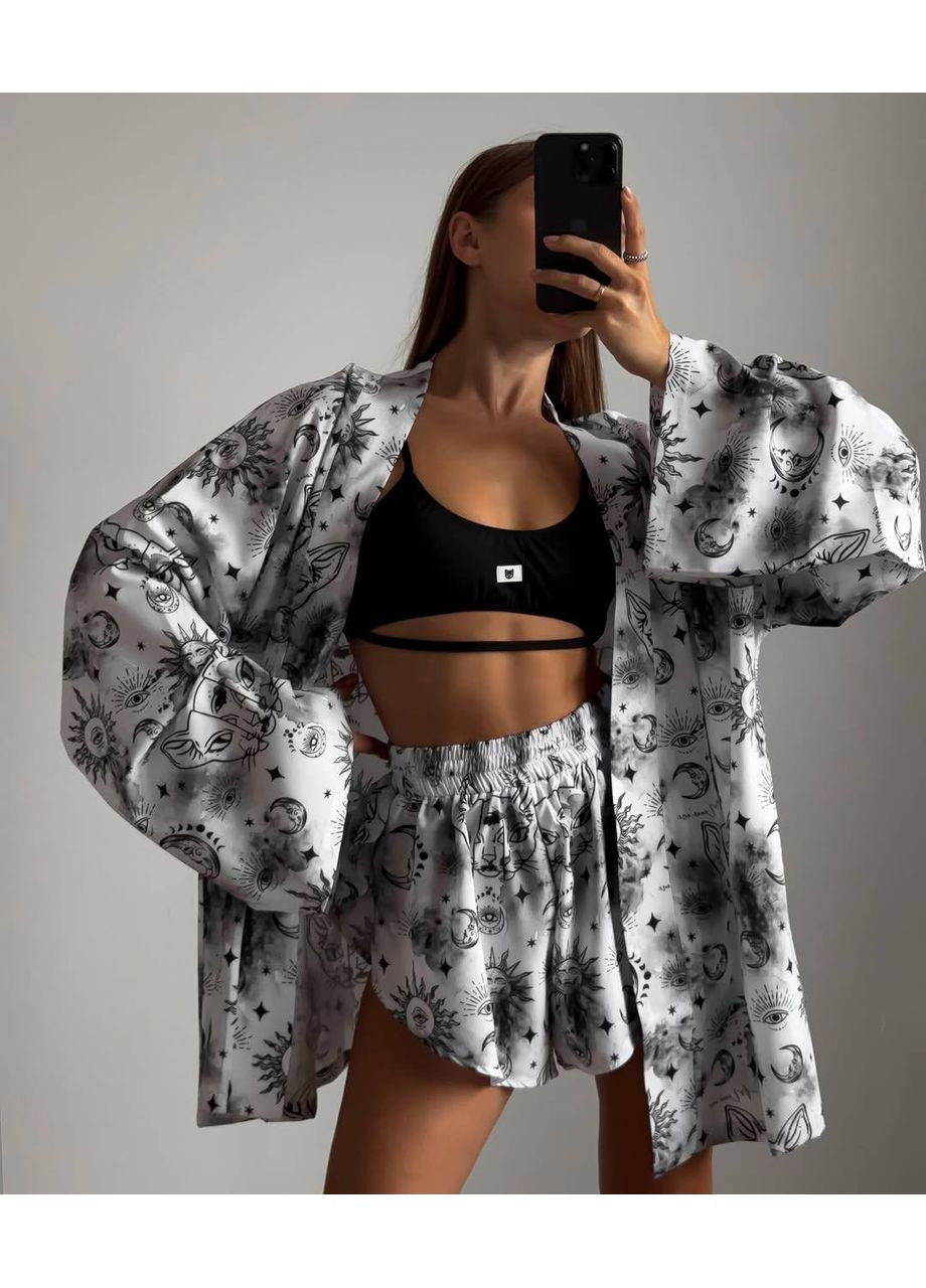 Белый женский костюм из софта Україна