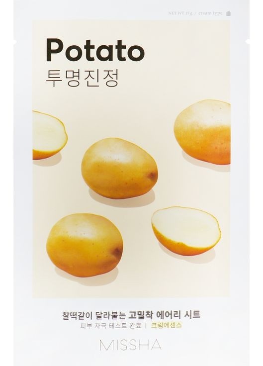 Увлажняющая маска для лица Airy Fit Sheet Mask Potato 19g (596843-7389) MISSHA (368613764)