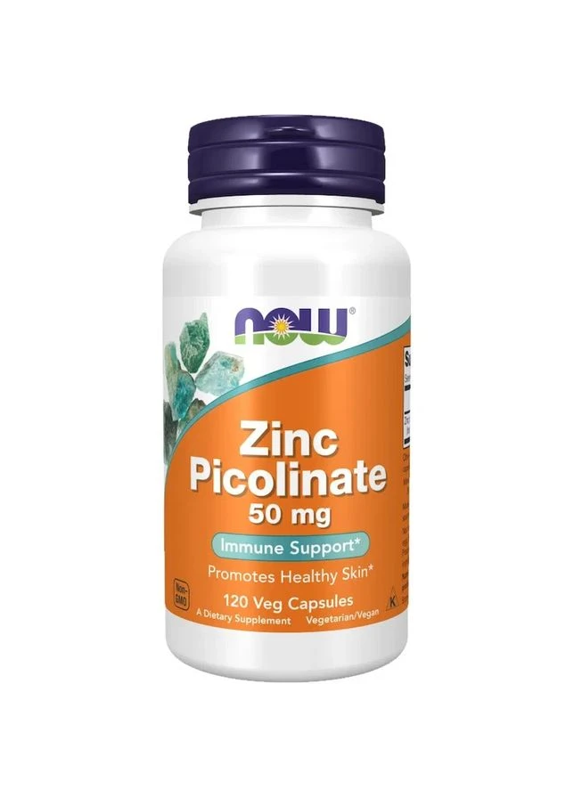 Пиколинат цинка Zinc Picolinate 50 мг 120 растительных капсул Now Foods (361116692)
