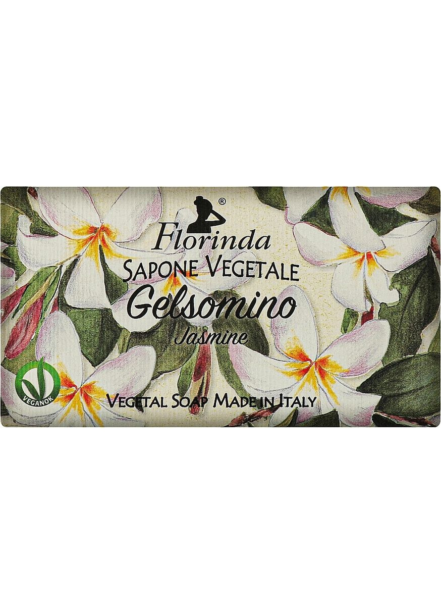 Мыло натуральное "Жасмин" Sapone Vegetale Jasmine 100g (375185-125133) Florinda (368634789)
