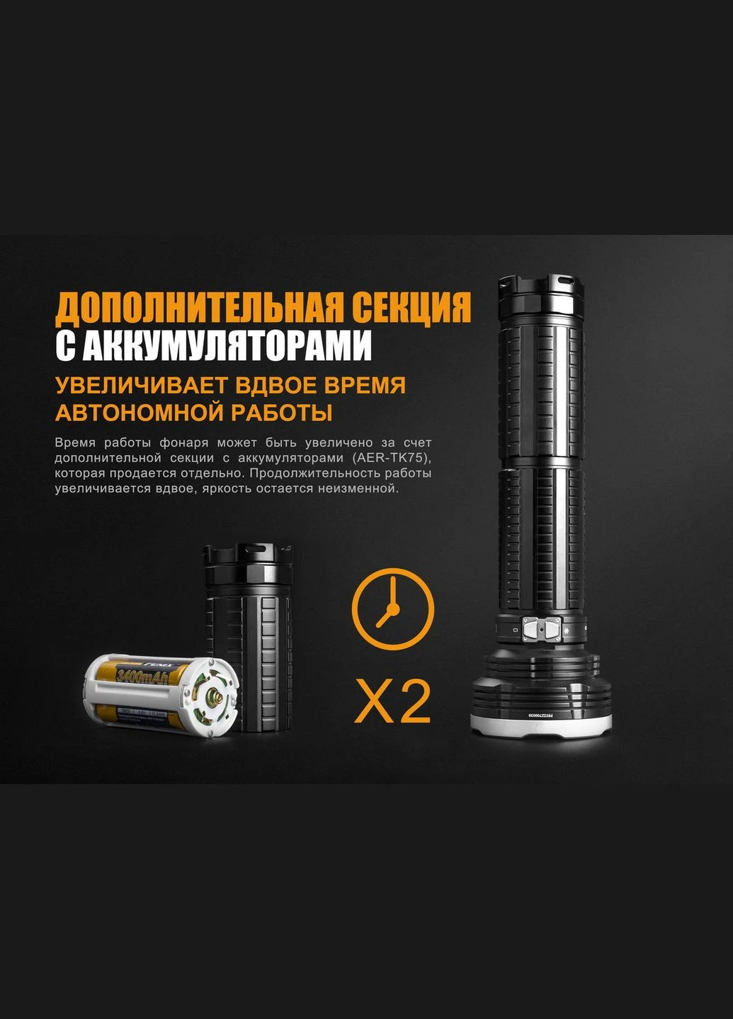 Ліхтар ручний TK75 2018 Cree XHP35 HI Fenix (386210697)