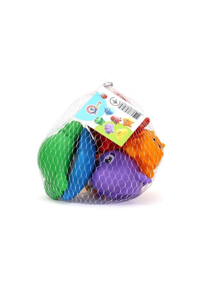 Набор для игры в ванной ТехноК 7464TXK, 6 фигурок животных No Brand (316526124)