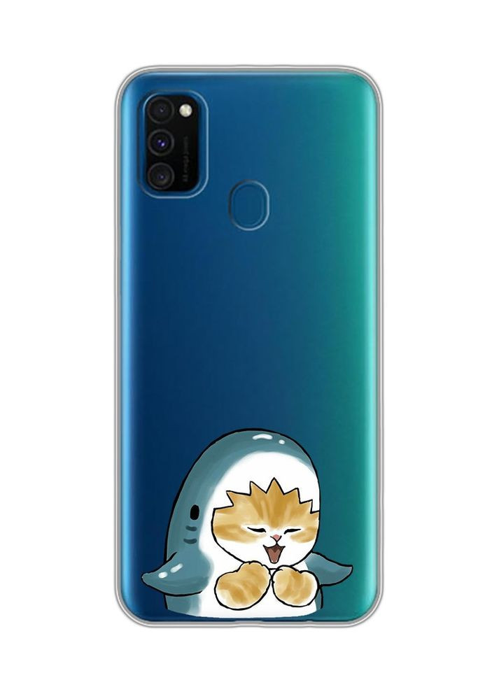 Чехол на Samsung Galaxy M30s/M21:: Котёнок Акула (принт 376) Creative (355394710)
