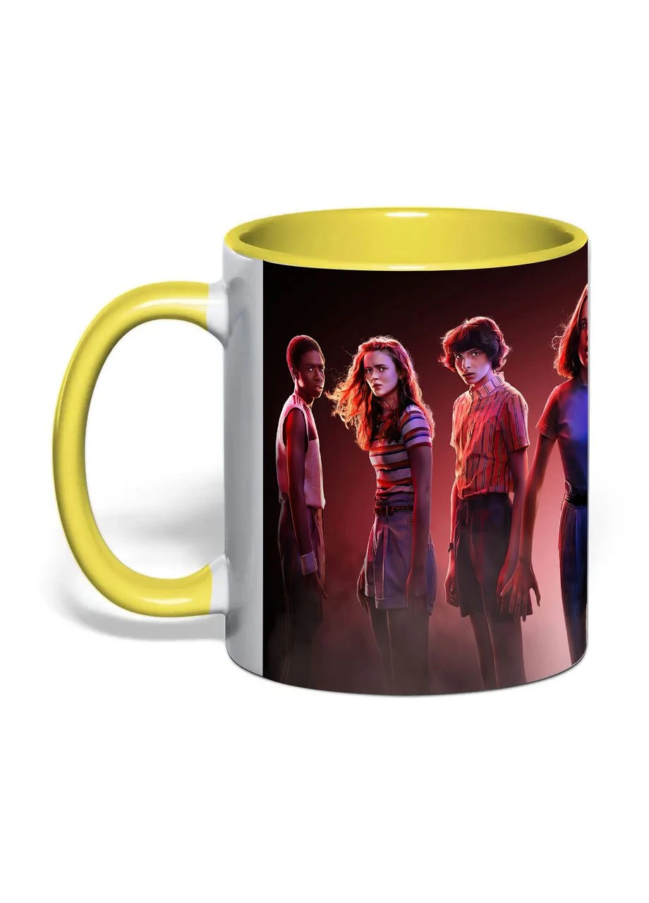 Чашка з друком "Дивні дива / Stranger Things" №14 330 мл (колір жовтий) (41820) No Brand (393937976)