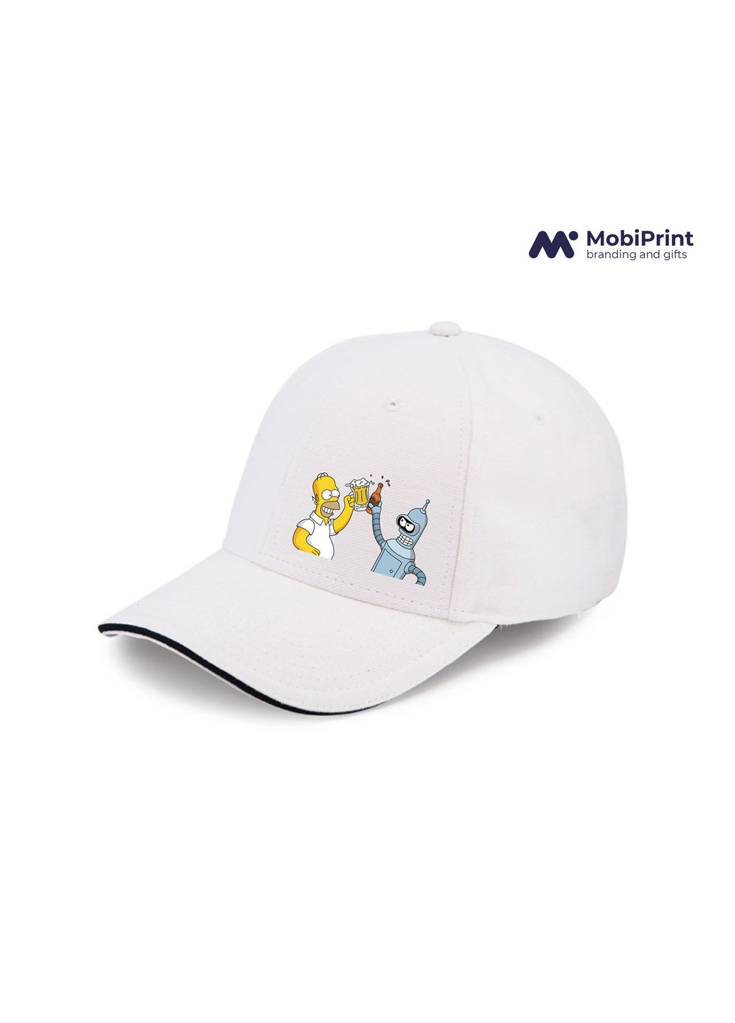 Кепка Sandwich Гомер Симпсоны Белый (9278-2043-WT) MobiPrint (292866218)