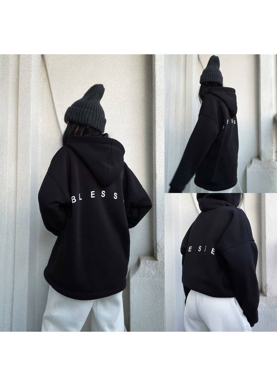 Жіночий худі оверсайз на флісі з написом MonCher (352167821)