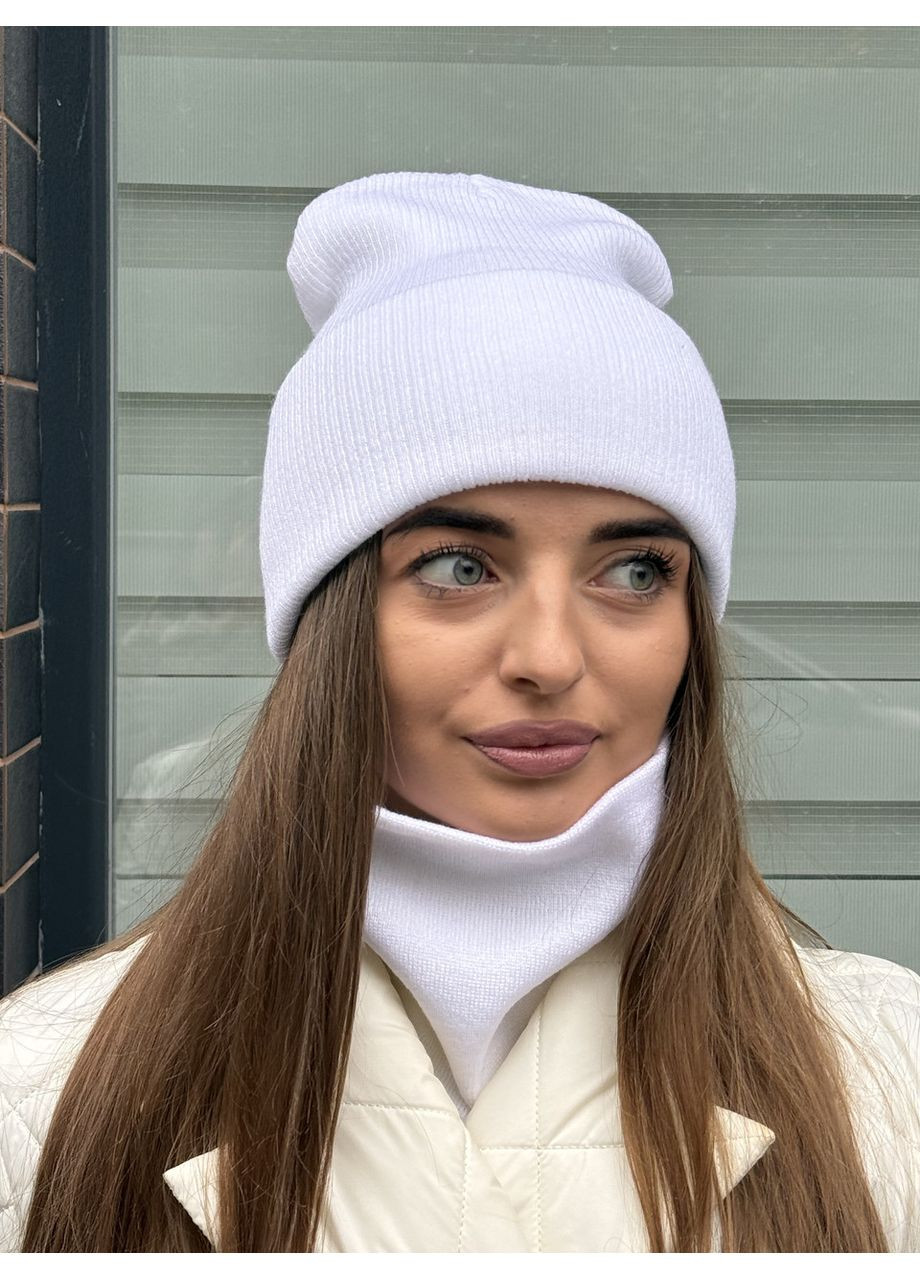 Базова молодіжна шапка-лопата жіноча синя STD (365811923)