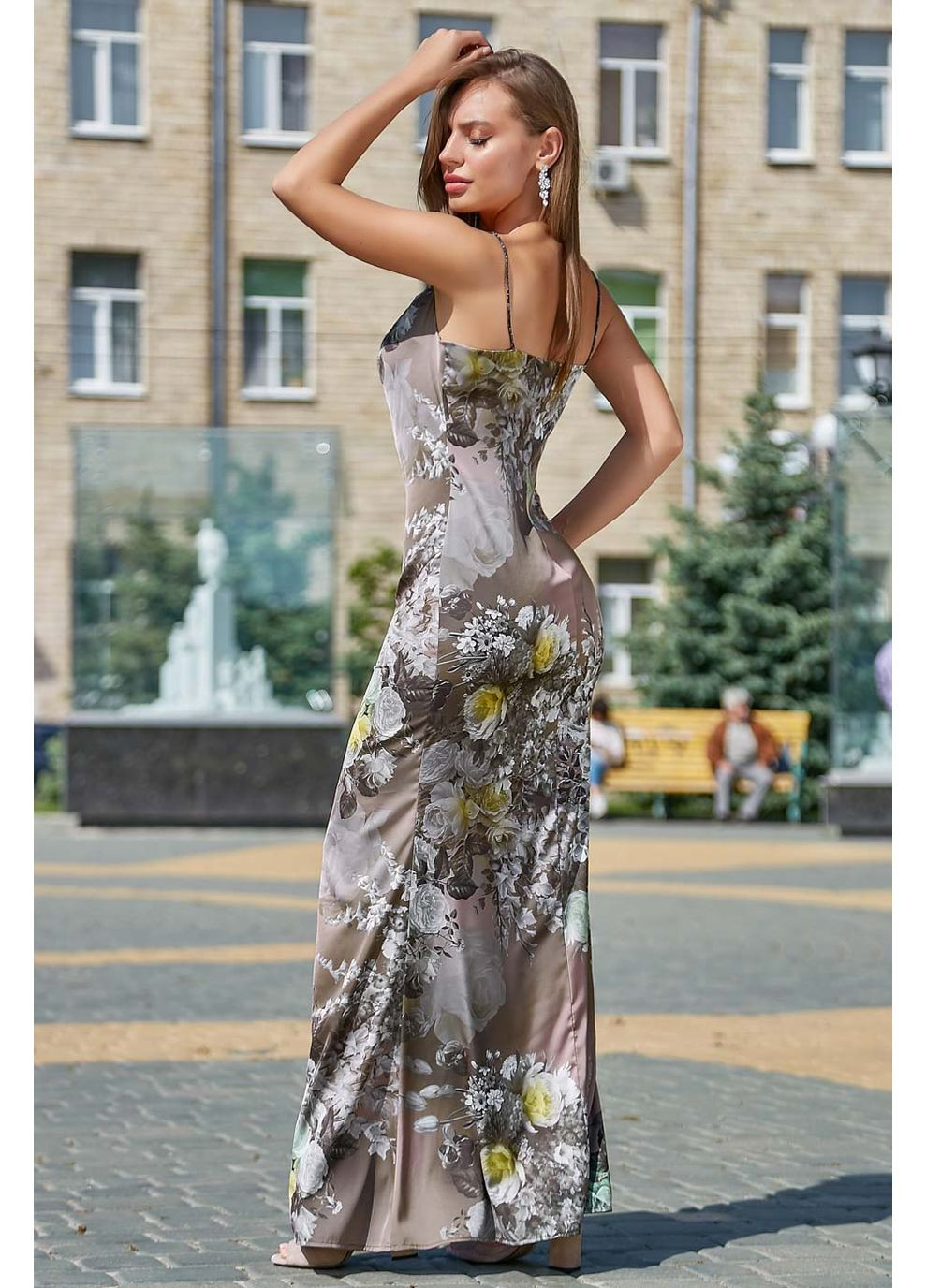 Кофейное платье 1175.3538 Seventeen