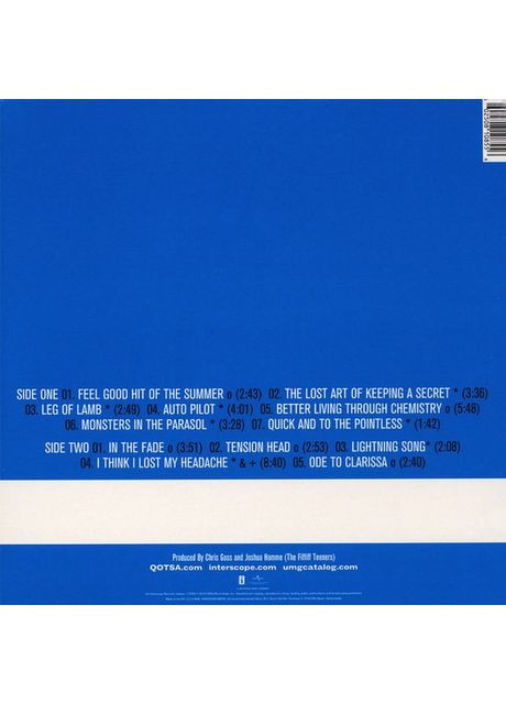 Вінілова Платівка Queens Of The Stone Age – R (LP, Album, Reissue, Stereo, 180g, Vinyl) (602508108556) No Brand (369740142)