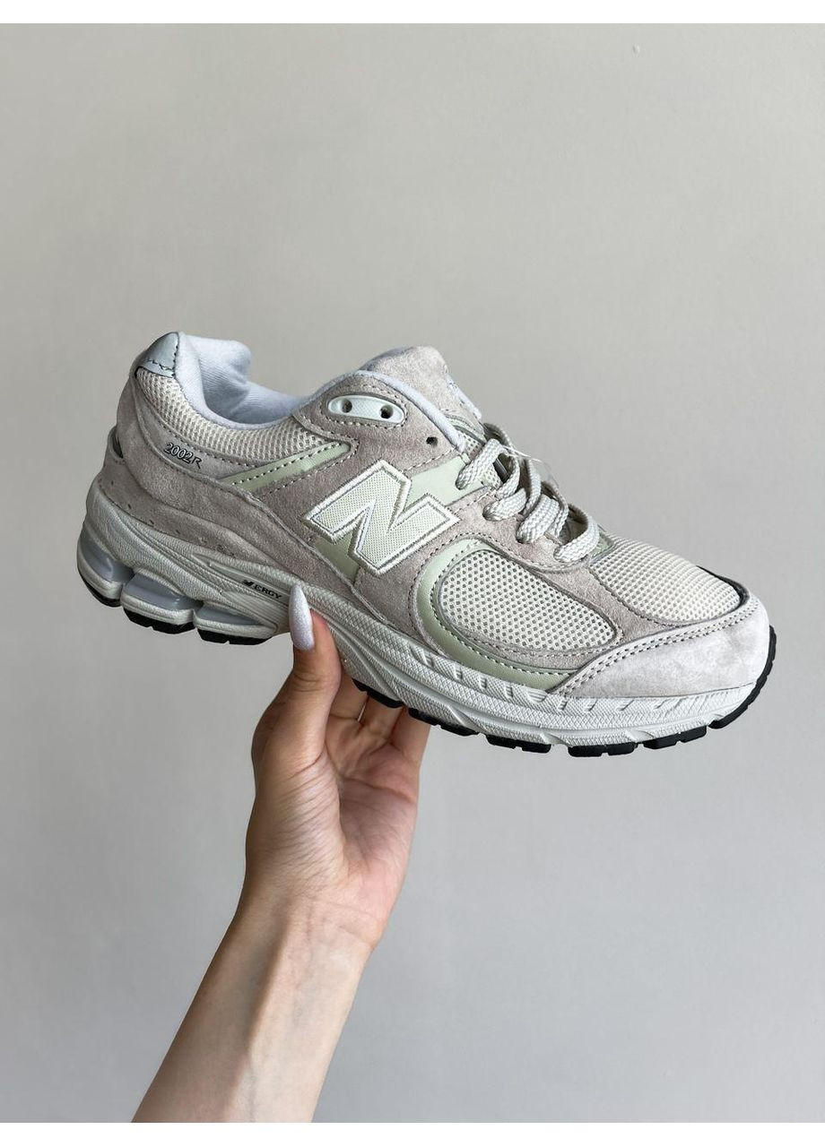КРОССОВКИ ЖЕНСКИЕ NEW BALANCE 2002R BEIGE НЬЮ БЕЛАНС 2002R No Brand бежевые демисезоны (367169131)