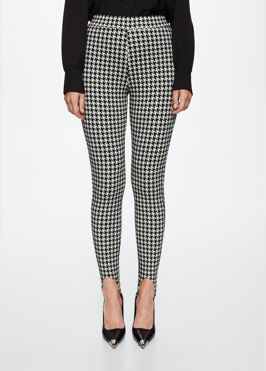 Легінси в гусячу лапку Mango Grazia 37075763 (330145362)