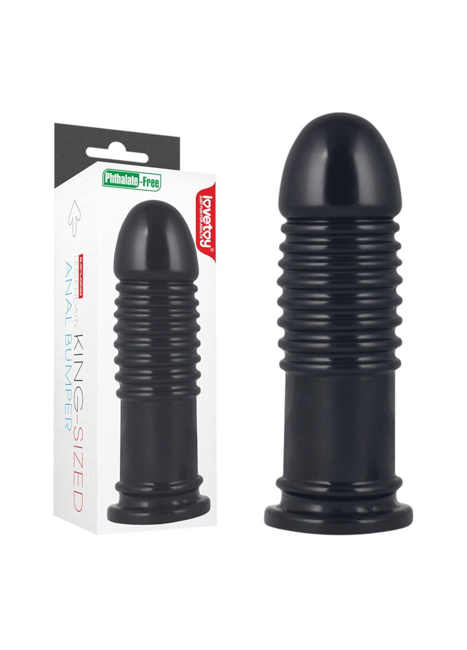 Большая анальная пробка Anal Plug XXL King Sized Anal Bumper ширина до 5 см анальный плаг с присоской Lovetoy (317747362)