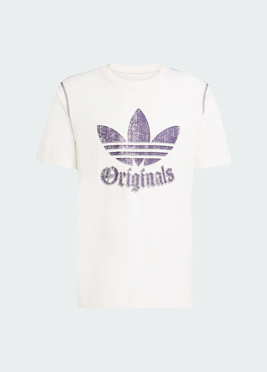 Белая футболка distressed graphic adidas