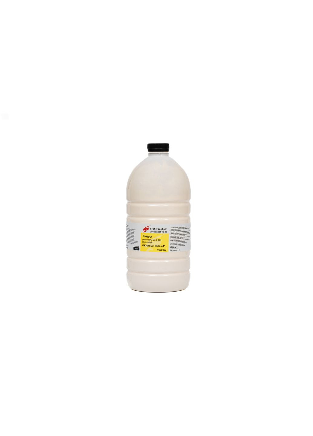 Тонер універсальний Okidata 3 (Glossy) 1кг yellow (фасований) (OKIUNIV3-1KG-Y-P) Static Control (338431926)