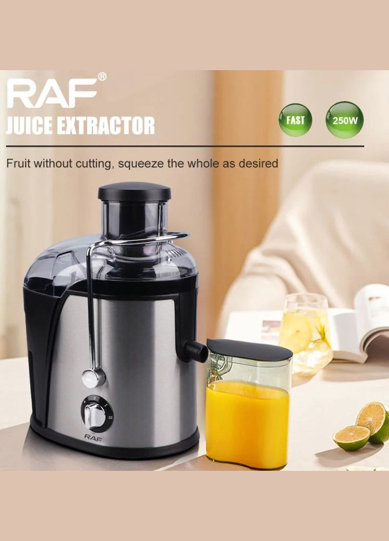 Соковыжималка универсальная R.2805 для фруктов цитрусовых цитрус-пресс 500 Вт Черная RAF (297331639)