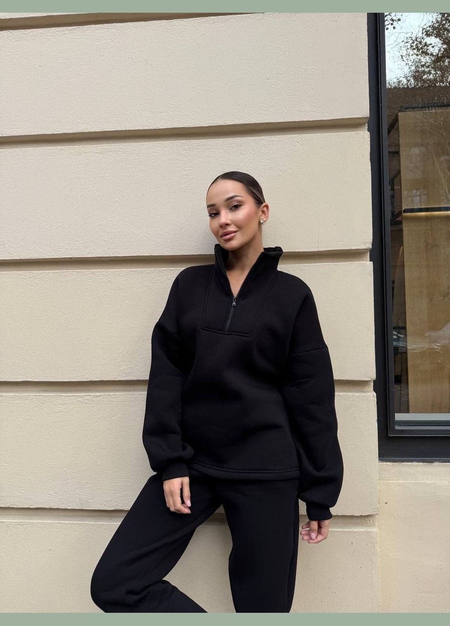 Теплый женский костюм из турецкой бордовой тринитки, женский спортивный костюм двойка тринитка No Brand (306375710)