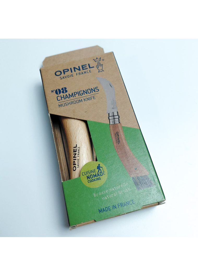 Нож для грибов складной Champignon №8 VRN, Франция, картонная упаковка, (001252) Opinel (364210734)