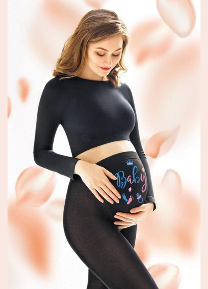 Колготки женские теплые для беременных с шортиками для животика MAMA COTTON FASHION 2 200 den Giulia MAMA COT 2 (297927169)