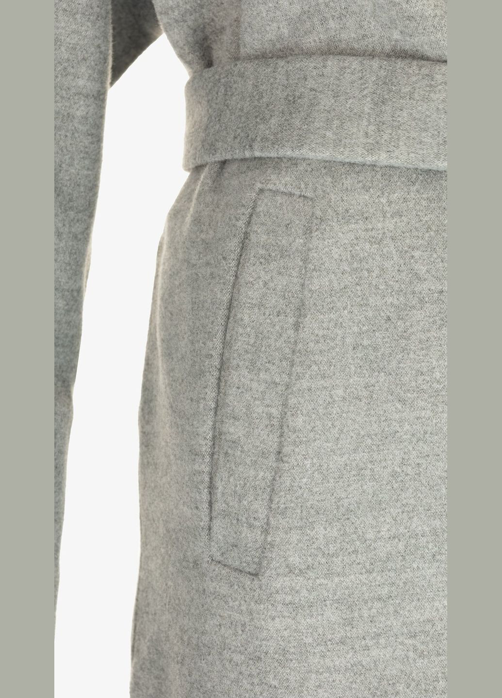 Серое демисезонное Пальто однотонное женское 02 Серый shop (2000999162886) On me