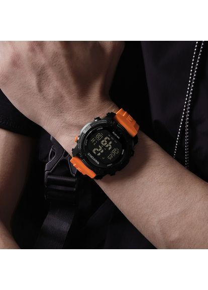 Наручний годинник чоловічий Europe Orange Чорний (3154) Naviforce (363318818)