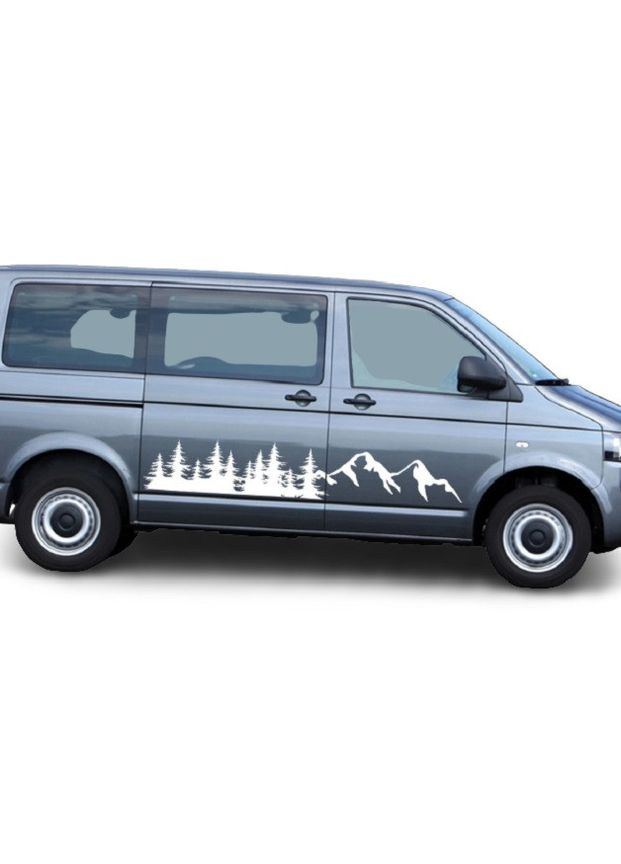Наклейки полосы на микроавтобус 3D TUNING STUDIO Лес Горы W 2000х300х0.060мм=2штуки No Brand (362499283)