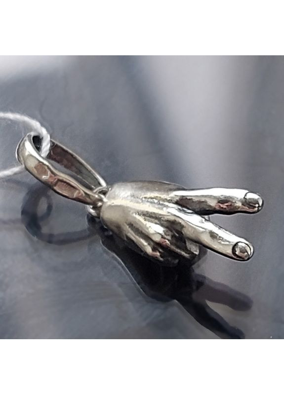 Кулон знак Перемоги зі срібла No Brand (371770621)