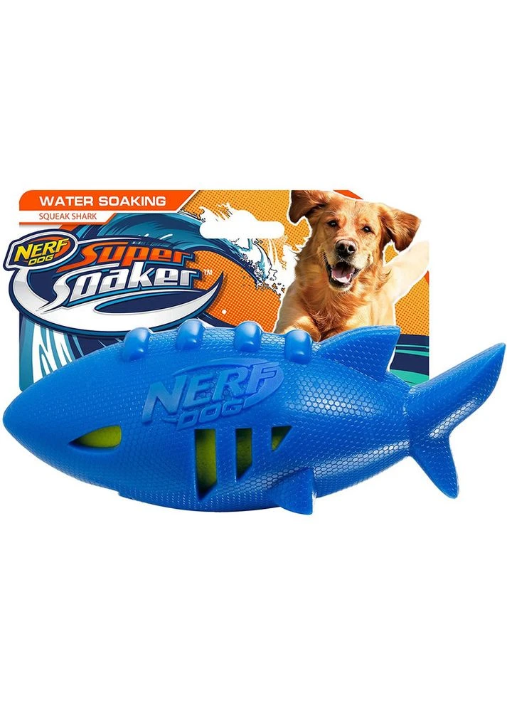 Игрушка NERF Dog Shark Football, акула, средняя/большая, жевательная, прочная, интерактивная No Brand (388222777)
