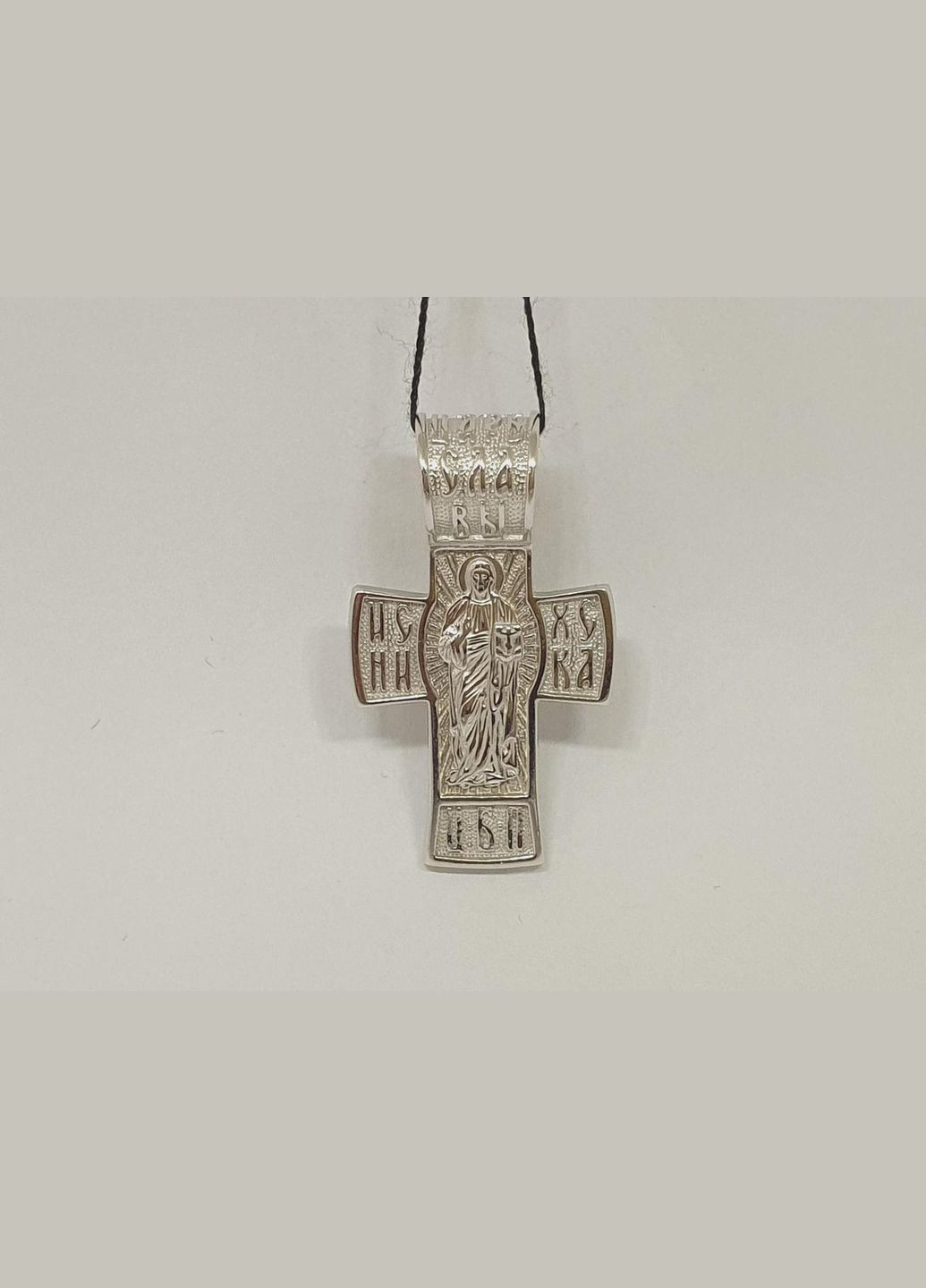 Серебряный крест Распятие Христа и Николай Чудотворец. 3533-Р Харківська ювелірна фабрика (299153334)