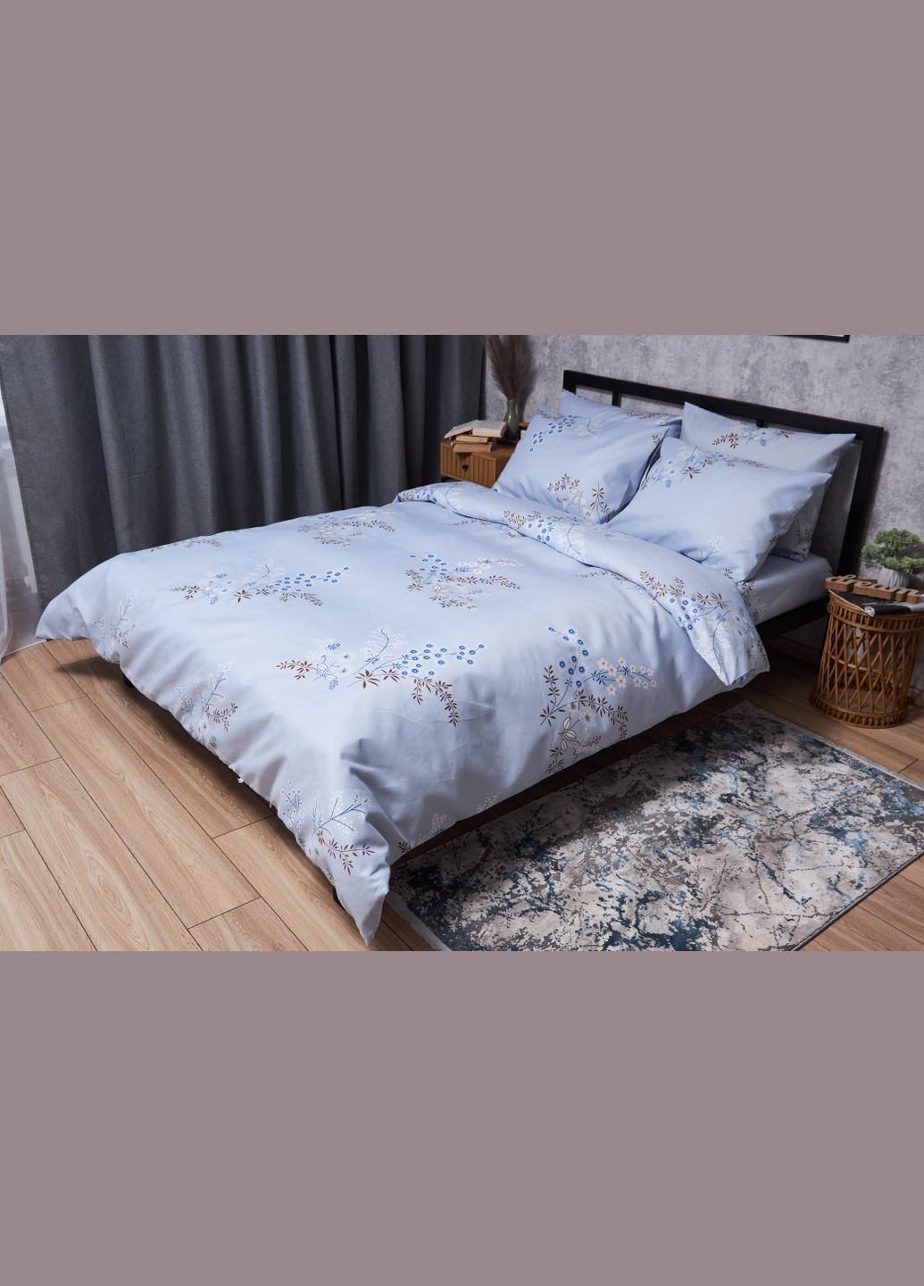 Комплект постельного белья Микросатин Premium «» евро 200х220 наволочки 2х50х70 (MS-820005191) Moon&Star lavender bliss (293148414)