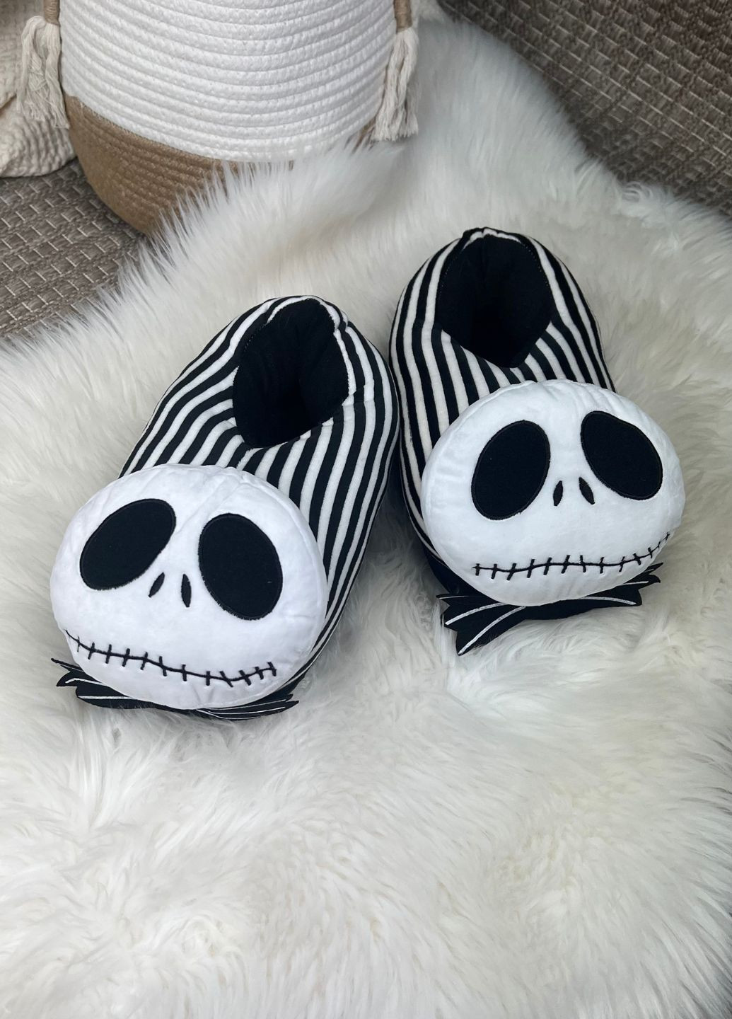 Жіночі домашні тапочки Скелетон плюшеві з антиковзною підошвою My Kigu (366874070)