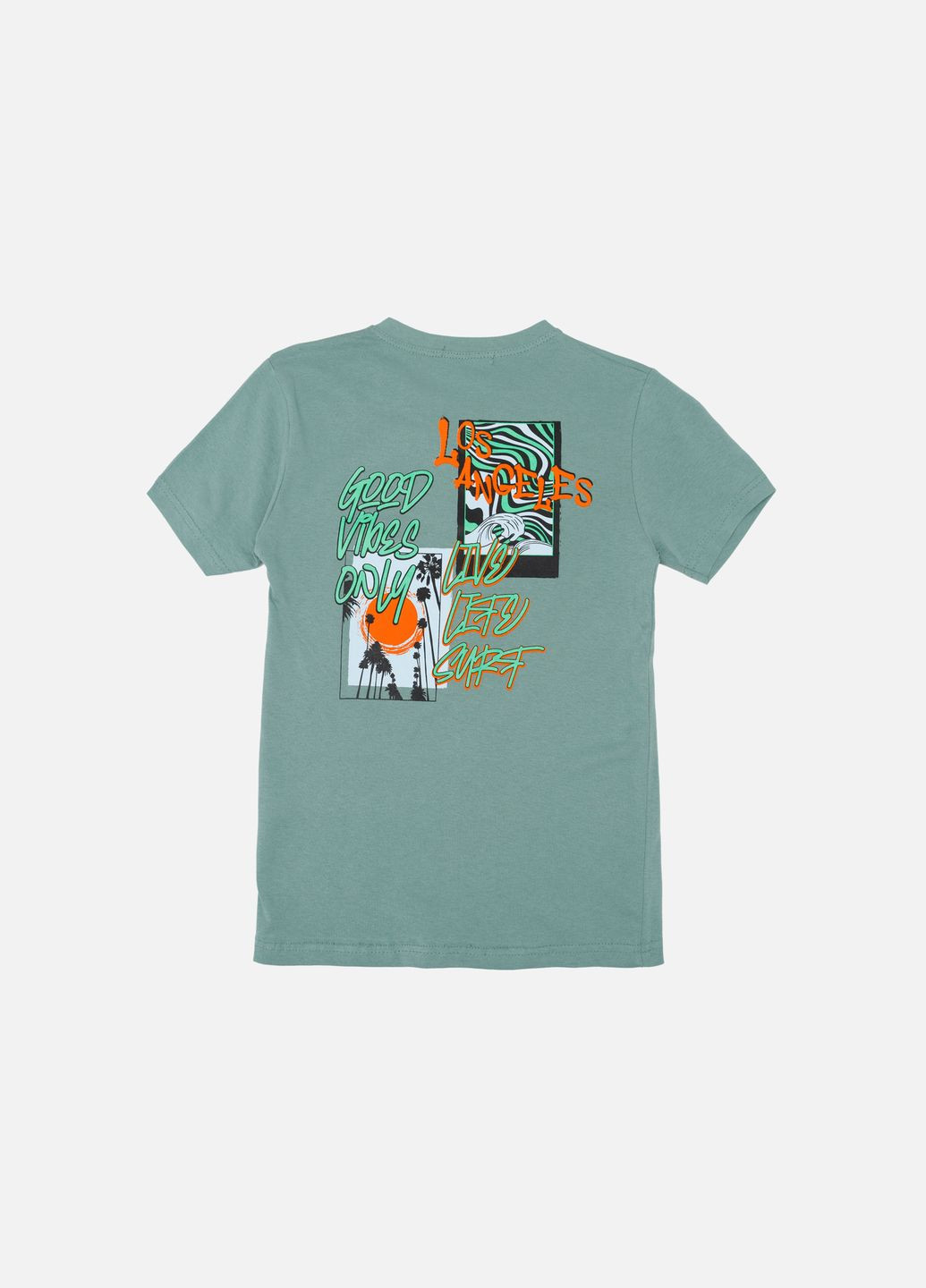 Оливковая летняя футболка с коротким рукавом для мальчика цвет оливковый цб-00243943 Essu