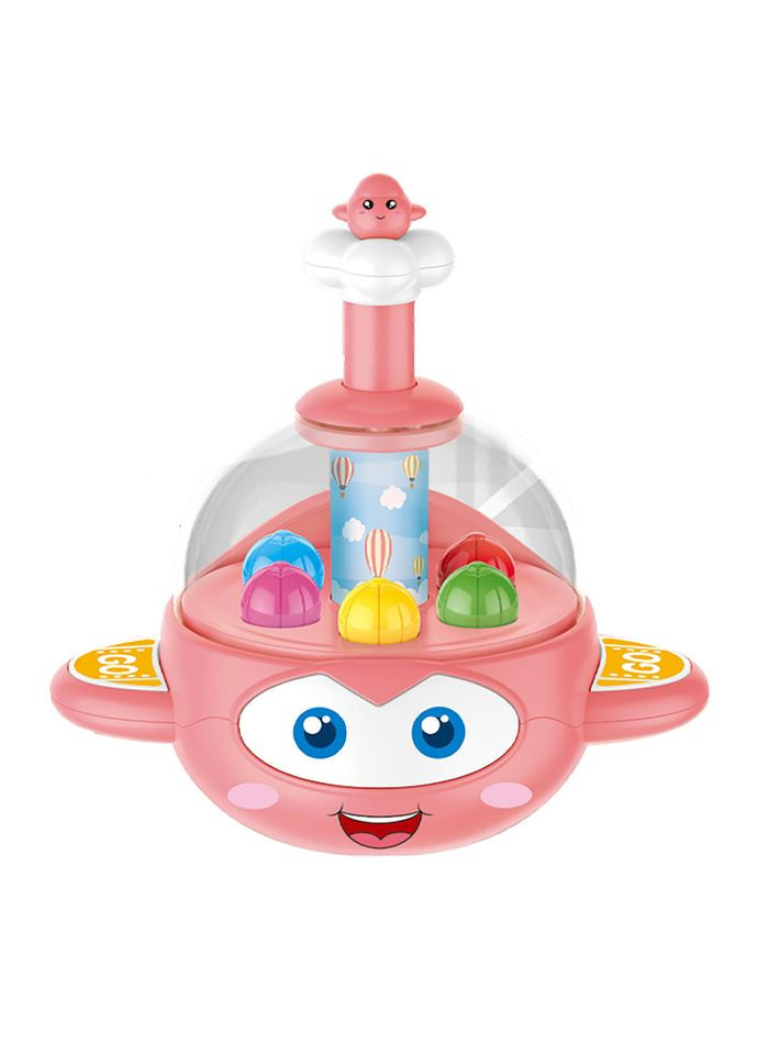 Детская юла "Самолет" BM1201, 16 см Розовый Limo Toy (363204785)