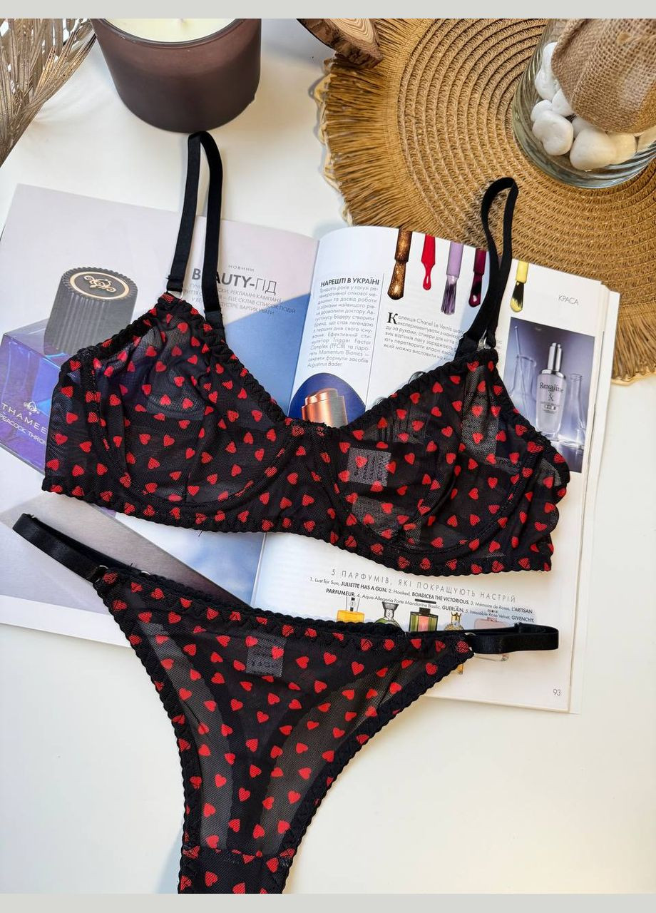 Черный женский комплект нижнего белья Simply sexy